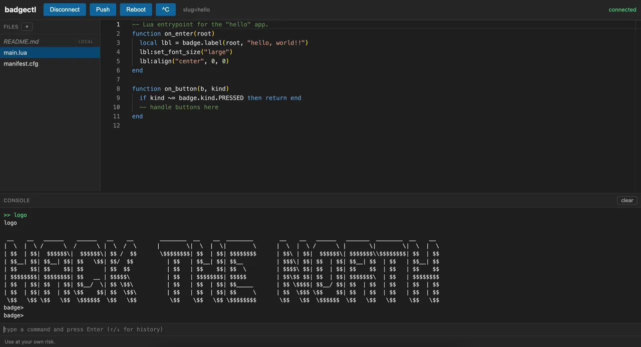 Badge IDE