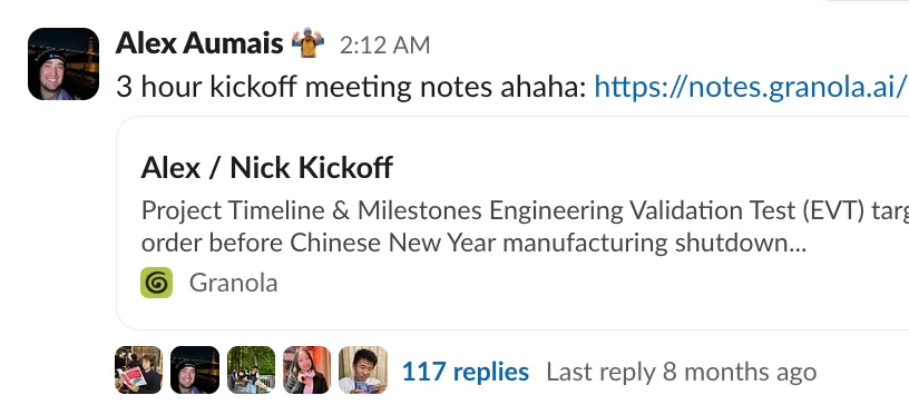 Kickoff meeting